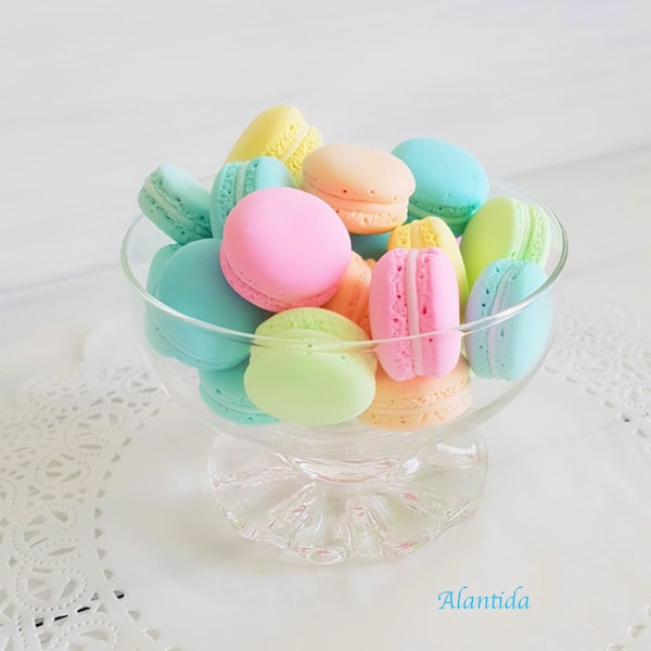 Mini faux macarons pour l’affichage Ensemble de 22 faux macarons faux maron faux maron faux maron faux marons faux maron Français décor favoris de mariage