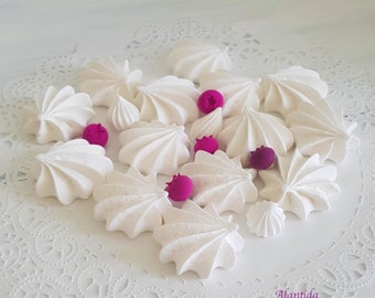 Faux Cookie White Colour Meringue Set of 6 Fake Food Fake Meringue Faux Meringue Fake Meringues Prop Photo Shoot Kitchen Decor Home Display