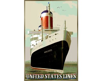 TRAVEL UNION LINE SHIP SAIL SEA PLANE NEW ZEALAND VINTAGE POSTER PRINT 1060PY