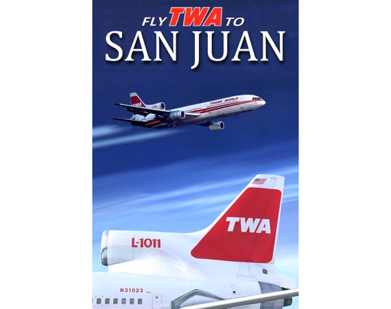 TWA航空ビンテージ オリジナルポスター 60年代（2025年最新