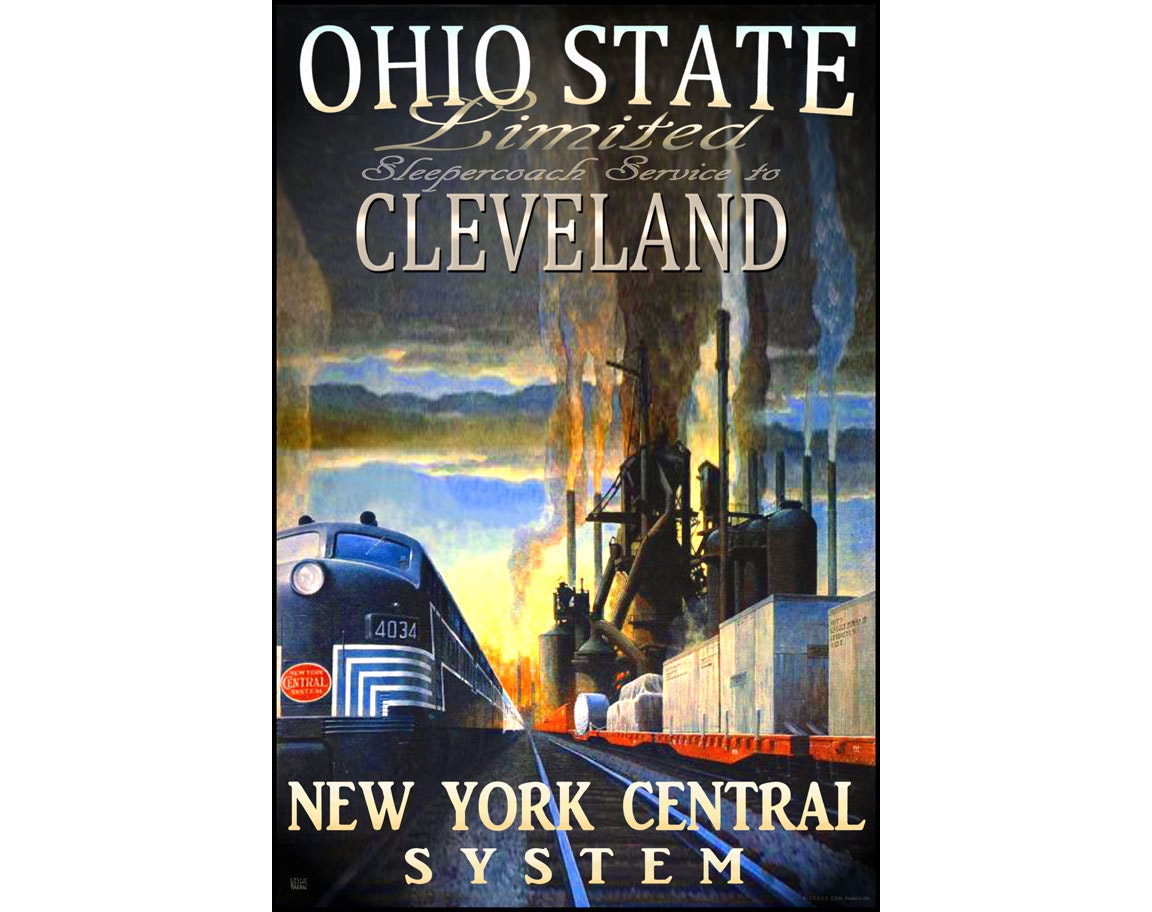Cleveland Ohio State Limited New York Central Railroad Train