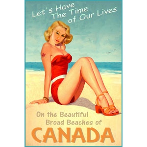 Kanada Strand Schönheit Pin bis Poster Meer Küste Atlantik Pazifik Kunstdruck 296