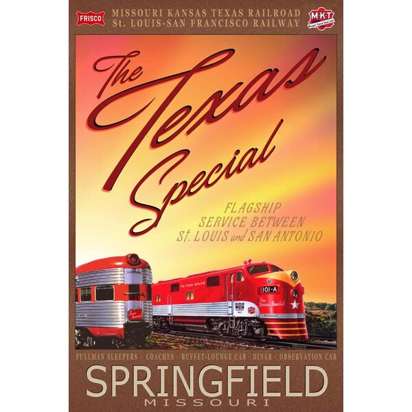 Springfield Travel Poster Etsy