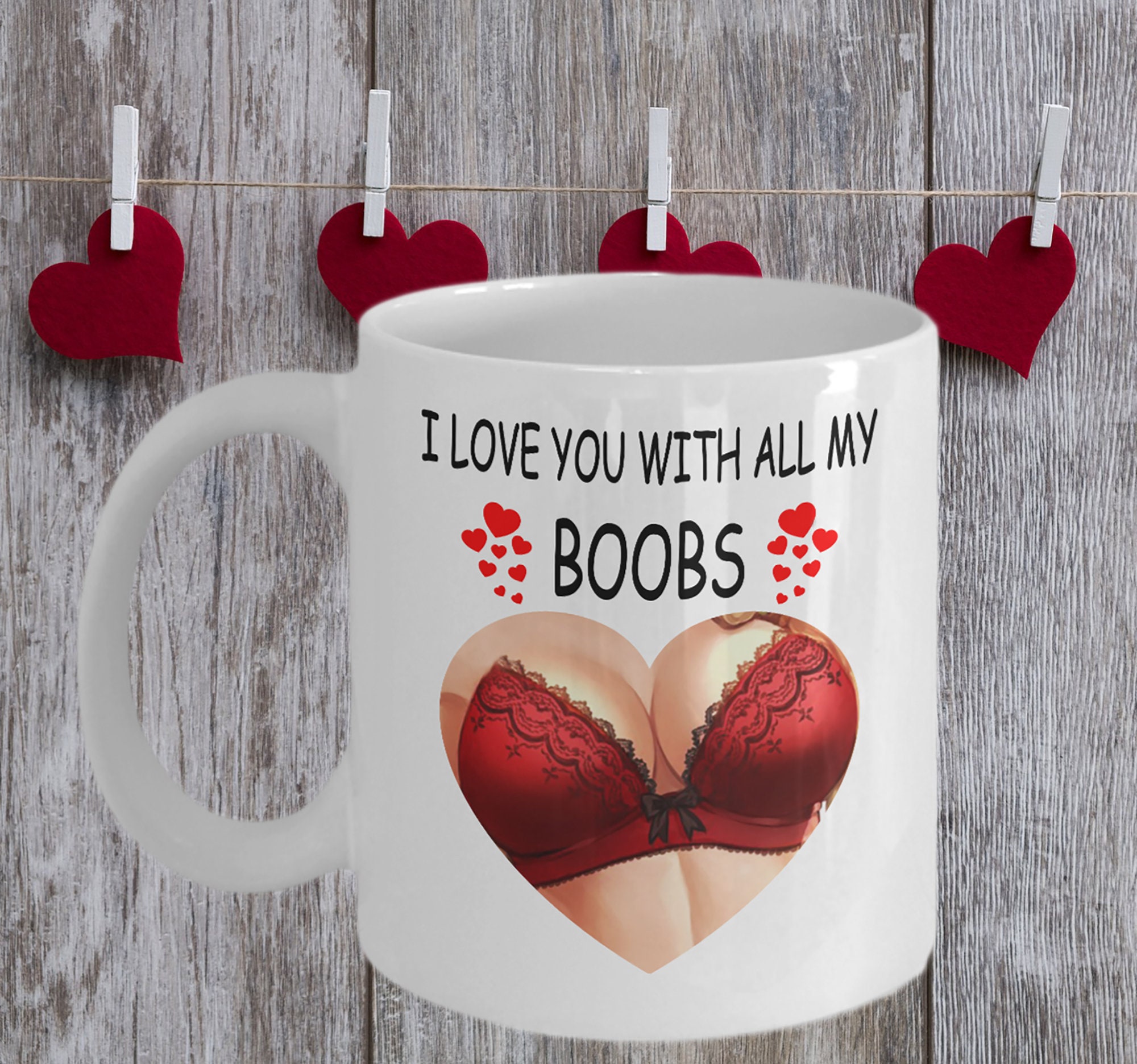 mug - l love you with all my boobs - JELLY JAZZ - JELLY JAZZ