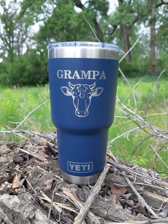 Vols, Tennessee Yeti 30oz Black Powder Coated Rambler