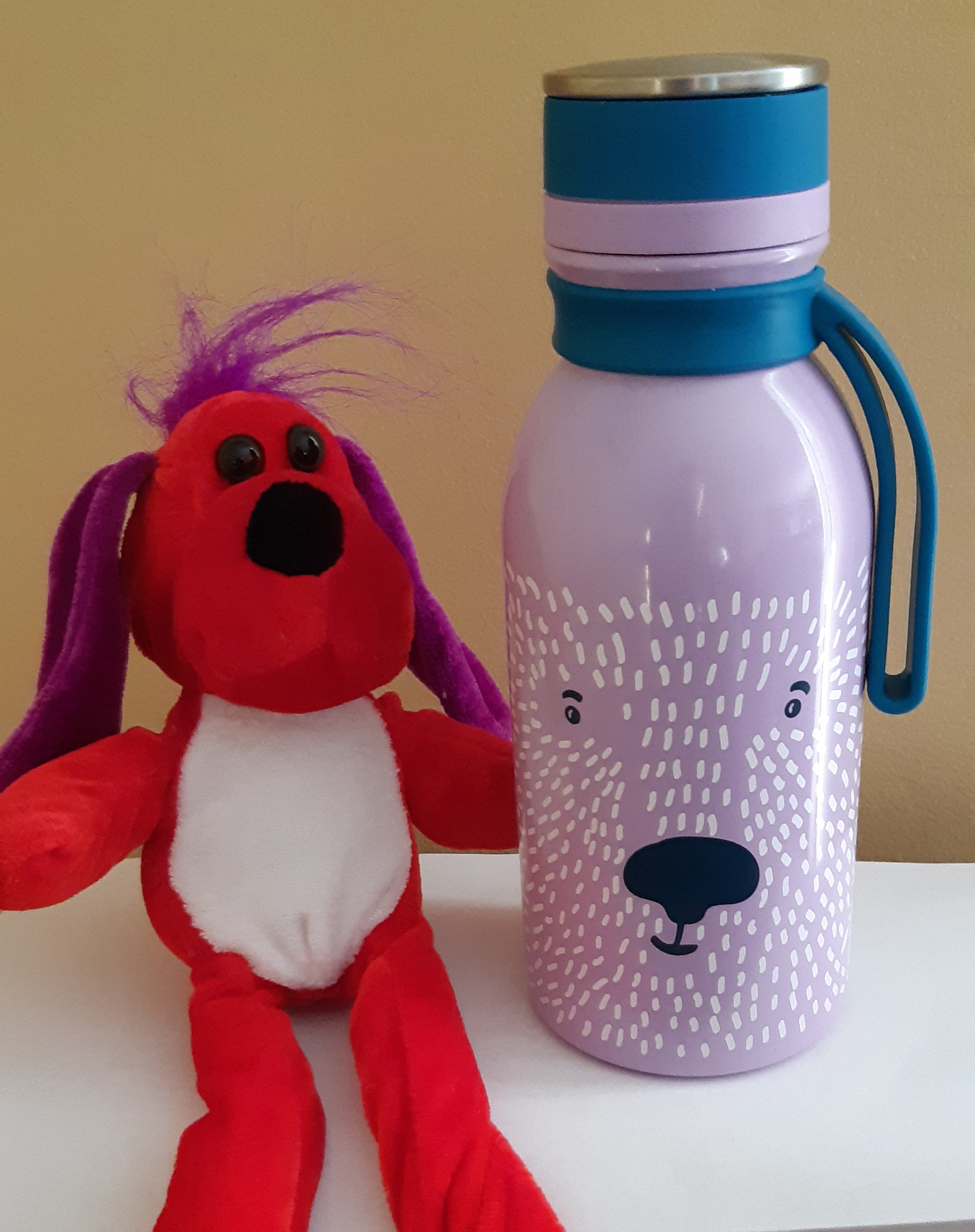 Stainless Steel Tumbler, 14oz Hydro Pro, Furry Friends, Easy to