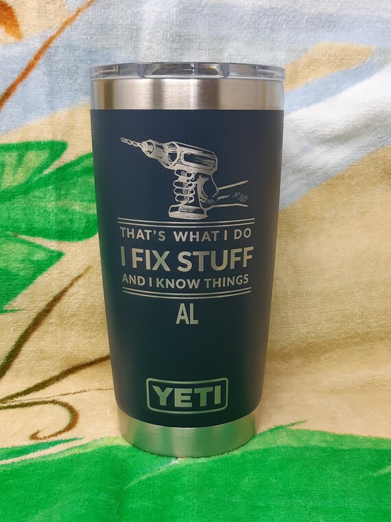 monogrammed yeti