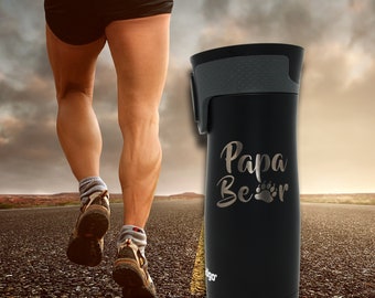 Personalized Sports Travel mug,  16 oz Contigo Travel Mugs  - Add your own Custom Laser Look