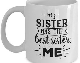 Mi hermana taza de café, ig regalo hermana, hermana fof, hermana burthday regalo, regalo para su hermana, regalo hermana nobiológica, hey alma hermana regalos