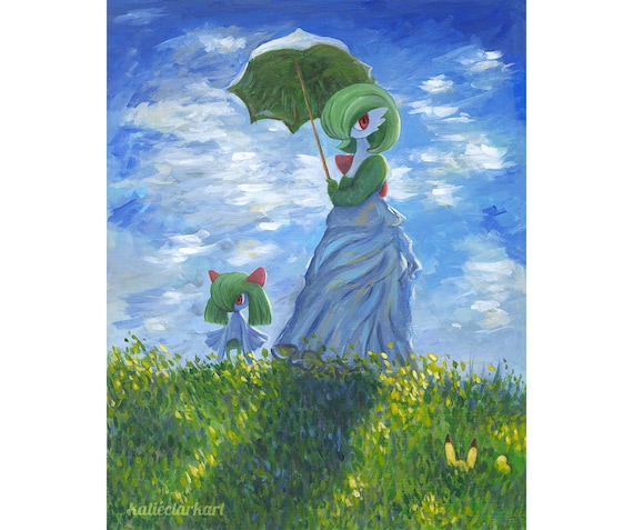 Gardevoir and Comfey Flower Picking Digital Art Print -  Sweden