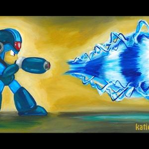 Megaman X - Art Print of Original Acrylic Painting