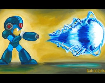 Megaman X - Art Print of Original Acrylic Painting