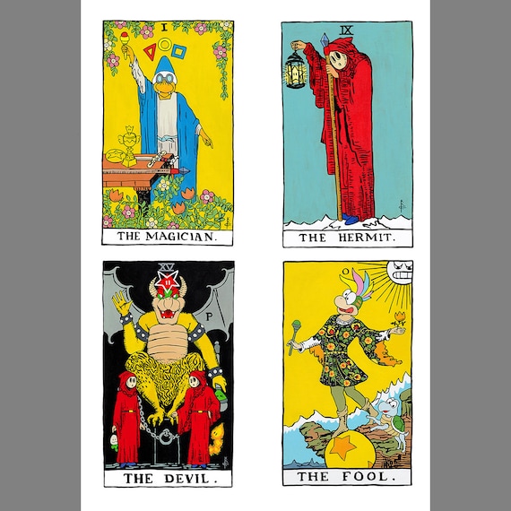The Magician - Geeky Kamek Magikoopa Tarot Card Print - Rider