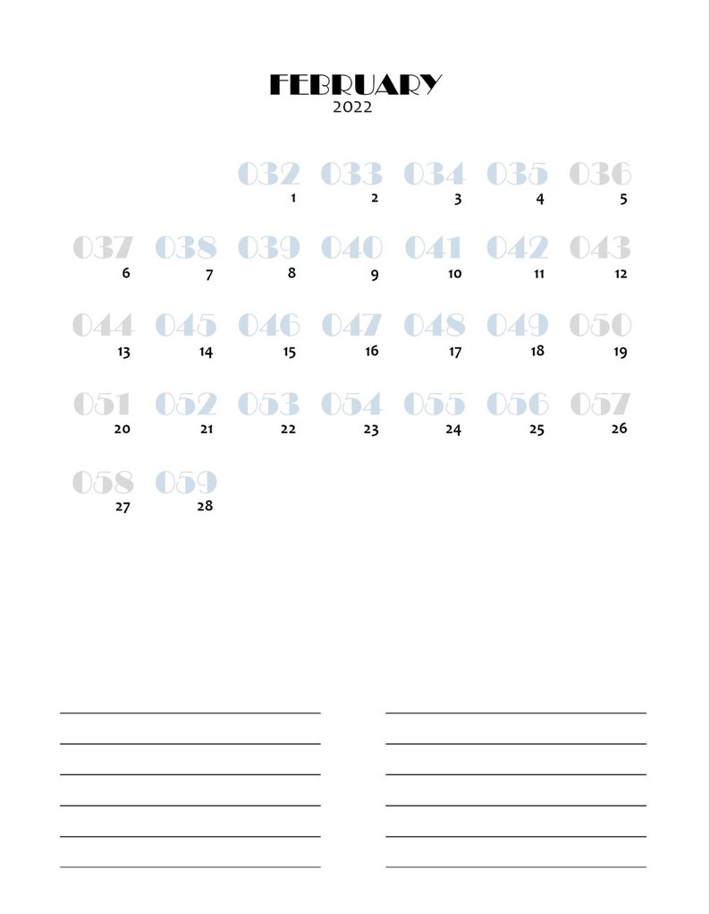 2022 Julian And Gregorian Calendar Etsy