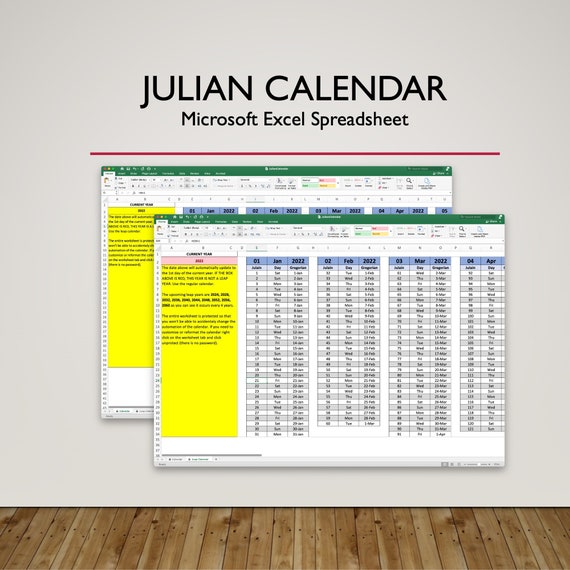 Julian and Gregorian Calendar Etsy