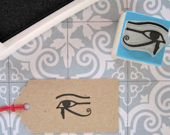 Eye of Horus Stamp, Horus Eye Rubber Stamp, Egyptian Left Eye, Eye of Thoth, Mystical Lunar Eye, Wedjat Eye, Protection Amulet, Egypt Symbol