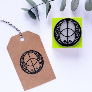 Pieczątka gumowa VESICA PISCES, Pieczątka Vesica Piscis, Planer geometrii świętej, Wzór kół matematycznych, Złoty podział, Artykuły piśmiennicze wolnomularstwa, Gotyk