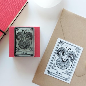 Sellos de cartas del ZODIACO, sello de goma del horóscopo, regalo para amantes de la astrología, cuaderno místico, baraja de tarot de constelaciones, diario arcano, brujería