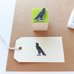 Timbro di gomma Ba Bird, diario dell'egittologo, amuleto di protezione, quaderno dell'antico Egitto, diario geroglifico, dei faraoni, djed di Osiride