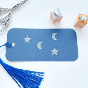 Ensemble de mini tampons en caoutchouc lune et étoile, croissant de lune solide, tampon de savon, petite forme d'étoile, agenda céleste, journal wicca, amoureux de l'occultisme