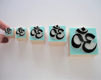 Sello de goma OM, sello Om para diario, símbolo de mantra para agenda, regalo para profesor de yoga, diario de meditación, diario para amantes del yoga, arcilla budista