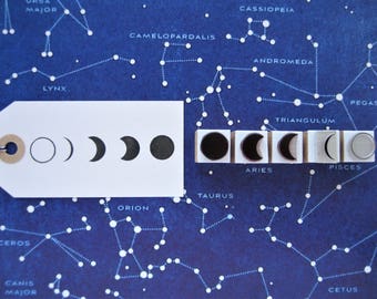 Moon Phases Stamps. Moon Stamps. Phases of the Moon Stamps. Lunar Phases Stamps. Astrology Stamps. Moon Cycle Stamps. Planet Stamps.