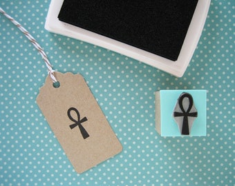 ANKH Rubber Stamp, Egyptian Stamp, Cross of Life Stamp, Crux Ansata, Egypt Icons, Egyptian Symbol, Pharaoh Gods, Egyptian hieroglyphic