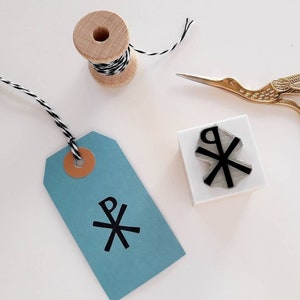 Christogramm Stempel, Chi-Rho Stempel, Christliches Briefpapier, Ichthus Bibel Symbol, Christianismus Journaling, Gott Liebhaber Geschenk, Glaube Stempel