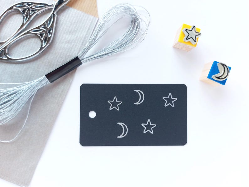 Planetaire symbolen mini-rubberstempels, cadeau voor astrologieliefhebbers, astrologische kaart, dierenriemplanner, sterrenbeeldstempel, dagboek met planeten en zonnestelsel afbeelding 11
