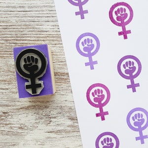 Feminismus Symbol Stempel, feministischer Planer DIY, Geburtstagsgeschenk, Frauen März Symbol, Geschenk für Aktivistin, Bürgerrechtsbewegung, Sorority