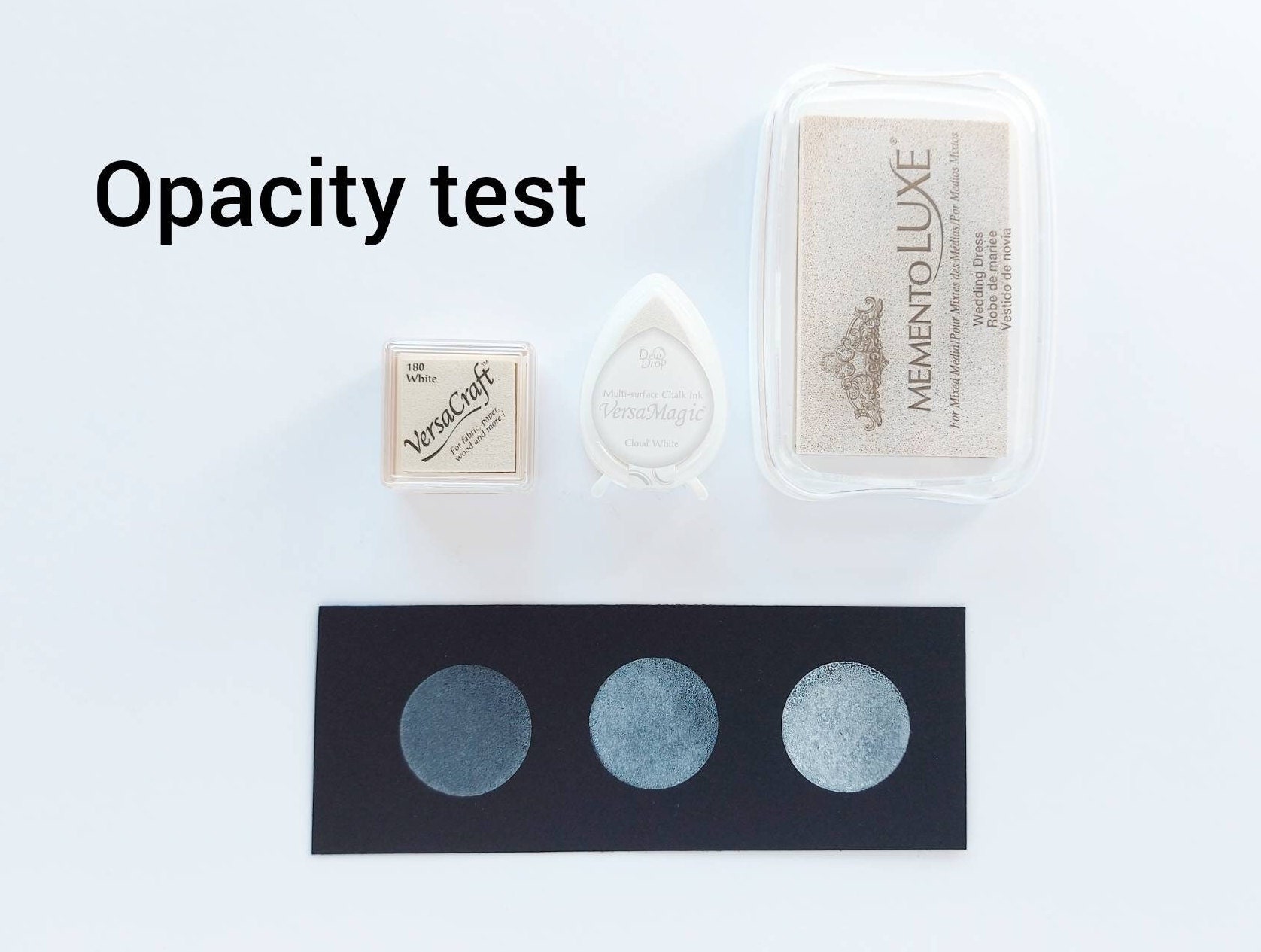 WHITE INK PAD, Rubber Stamp Ink Pad, Ink Pads, Stamp Pad, Pad for Wood Stamp,  White Ink to Reload Ink Pads, White Ink 