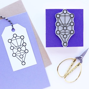 SEPHIROTH Tree Rubber stamp, Sephirothic Tree of Life, Kabbalah Journal,  Kabbalistic Symbol, Ten Sephirot Diary, Etz Hayim Torah