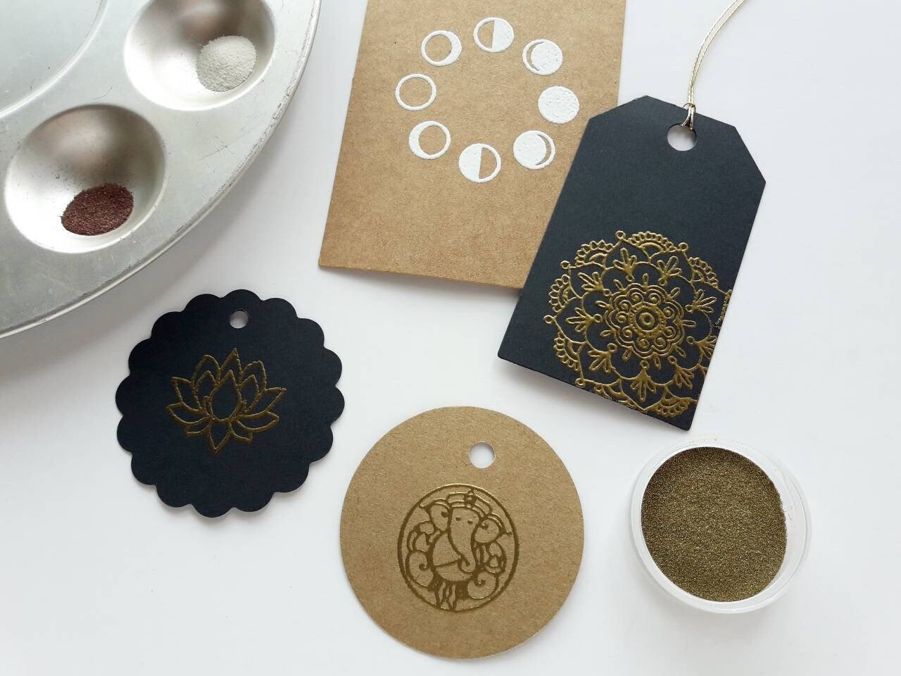 Learn How To Color Jewelry Charms With Embossing Powder