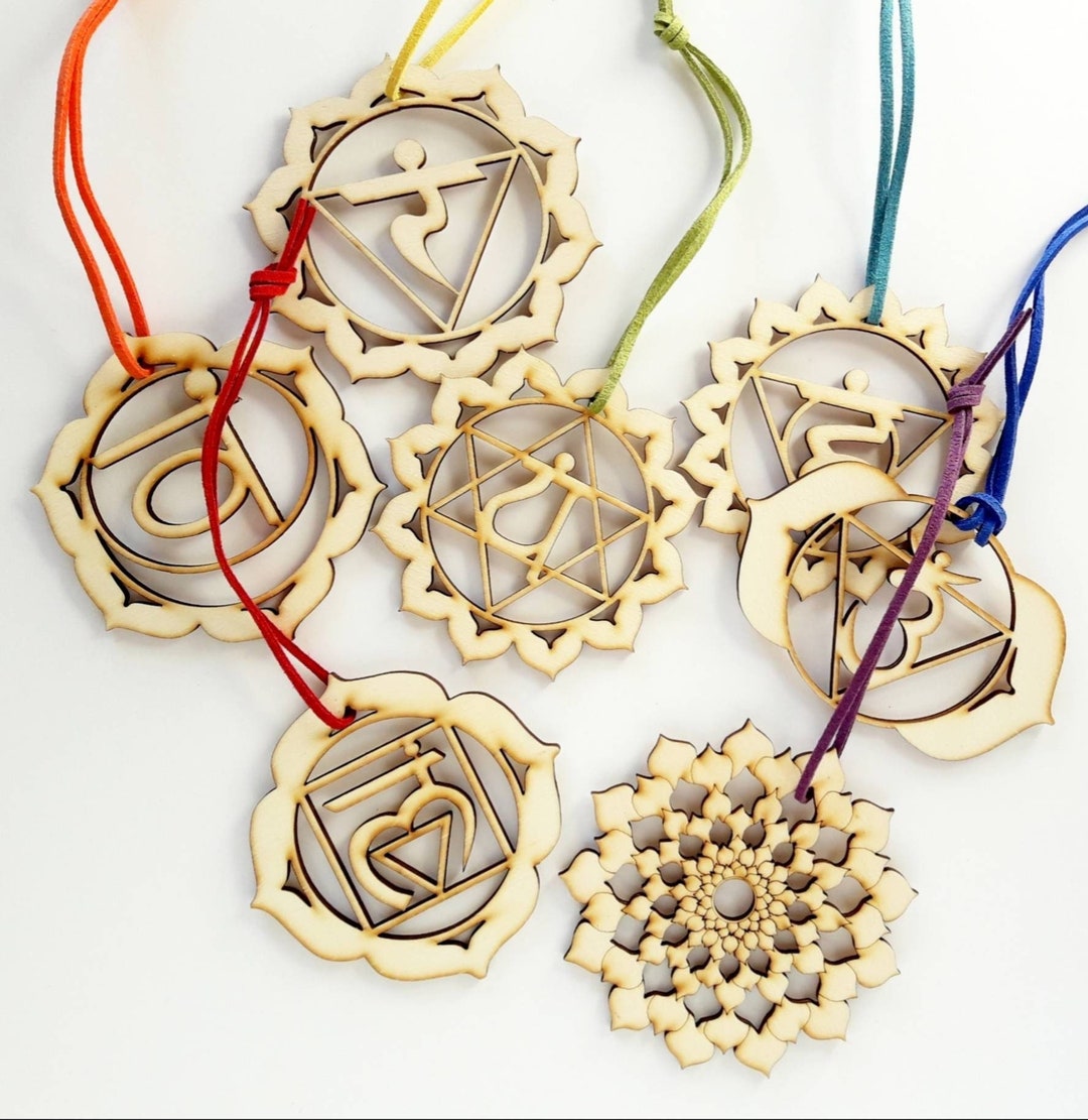 Seven Chakra Wooden Wall Art, Yoga Meditation Decor - Etsy
