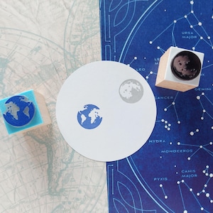 Astrologische planetaire aspecten stempels, cadeau voor astrologieliefhebbers, rubberen stempels met sterrenbeelden, planeten en universum dagboek, dierenriem planner afbeelding 12