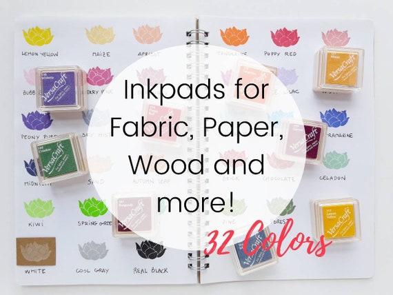 Ink Pads for Rubber Stamps Stamp Pad for Fabric Wood Paper