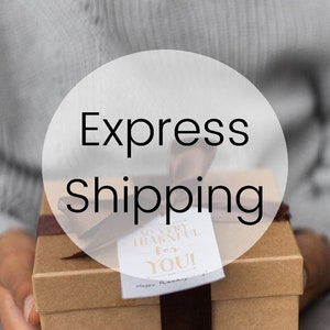 EXPRESS VERZENDING Upgrade - Add On - 2 tot 4 dagen naar de VS en Canada, 1 tot 3 dagen naar Europa, 24 uur naar Spanje