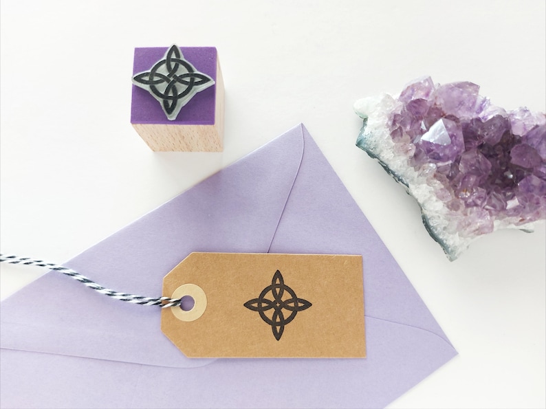 Philosopher's Stone Rubber Stamp, Alchemy Symbol, Witchy Journaling, Four Elements, Squared Circle, Wiccan Grimoire, Alchemist Journal image 14
