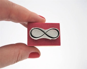 Infinite Rubber Stamp, Lemniscata Symbol, Infinity Journaling, Infinite Love Journal, Mathematics Lover Gift, Philosophy Diary, Astronomy