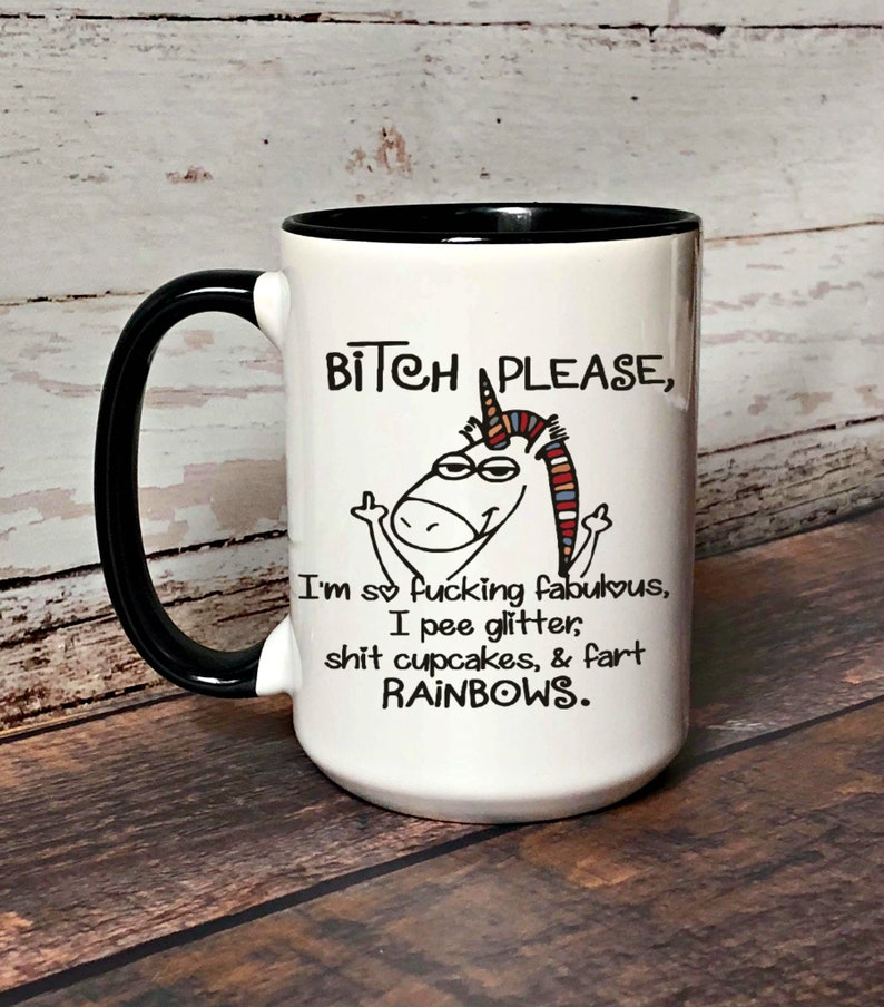Adult Unicorn Coffee Mug Btch Please Coffee Mug For Her Or Etsy