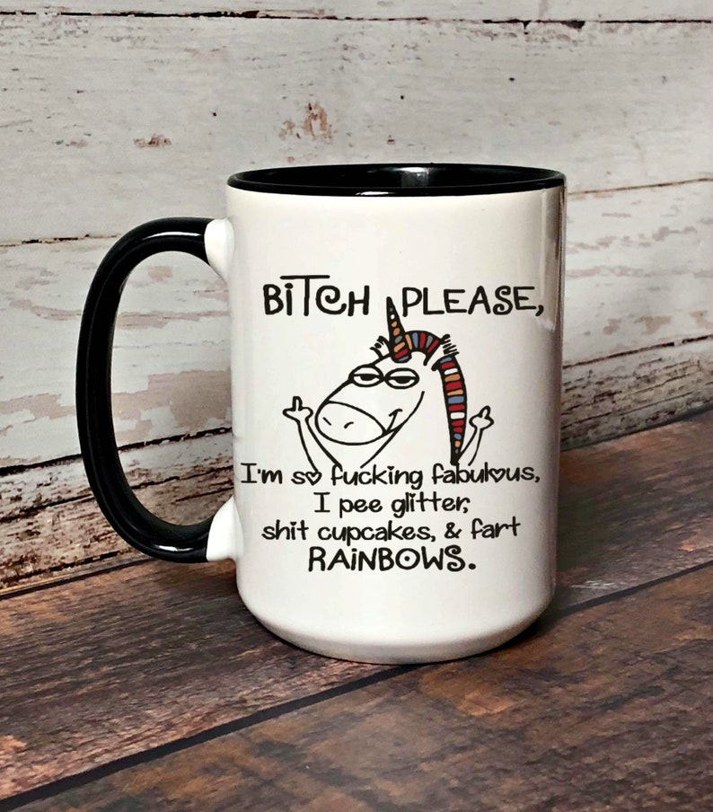 Adult Unicorn Coffee Mug Btch Please Coffee Mug for Her or ...