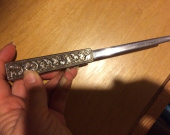 Brown Horse in Horseshoe Classic Metal Envelope Letter Opener