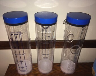 THREE Pinnacle Shakers/Containers for Storage or Mixing Fluids