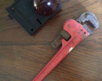 CHOICE of Antique Pipe Wrench or Antique Door Knob
