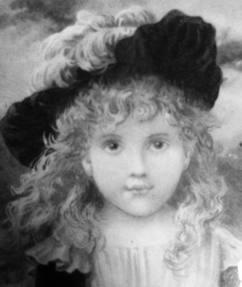 Pink Young Lady 5 x 7 Framed