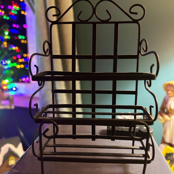 Quaint Little Baker's Rack for Your Dollhouse, Miniature Diorama, or Project