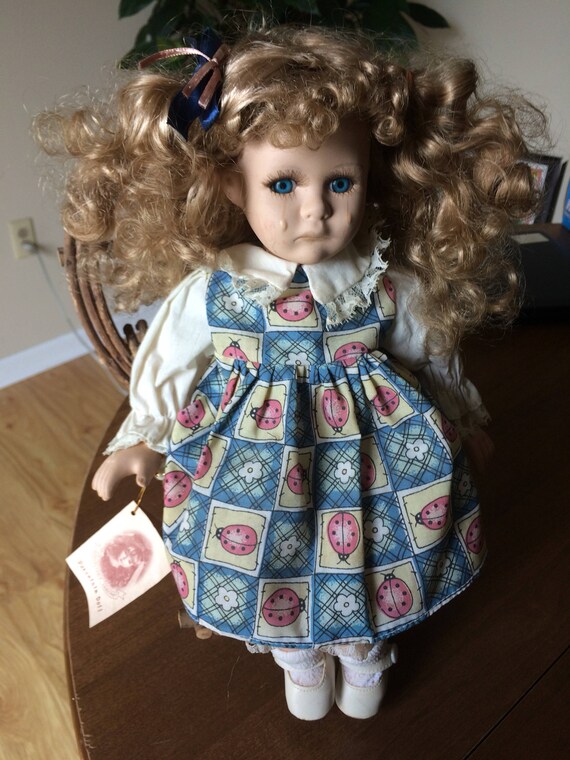 crying porcelain doll