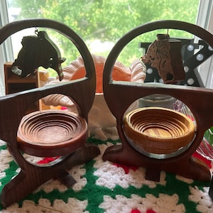 Choice of Two Handmade Oak and Cedar Decorative Bowls