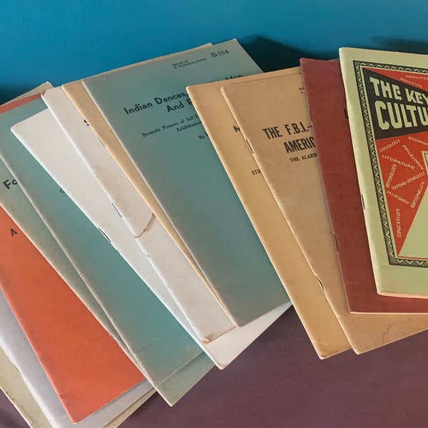Variety of Profoundly Rare and Amazing Antique Pamphlets and Booklets for the Academia Fan