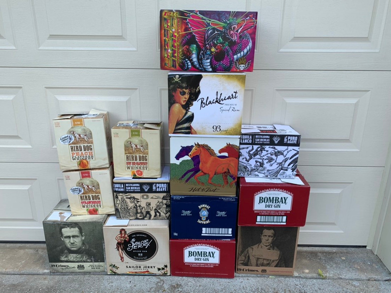 Choice of THREE 3 Empty Liquor Boxes for Decoupage Creative Etsy